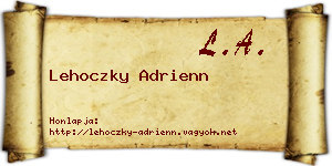 Lehoczky Adrienn névjegykártya